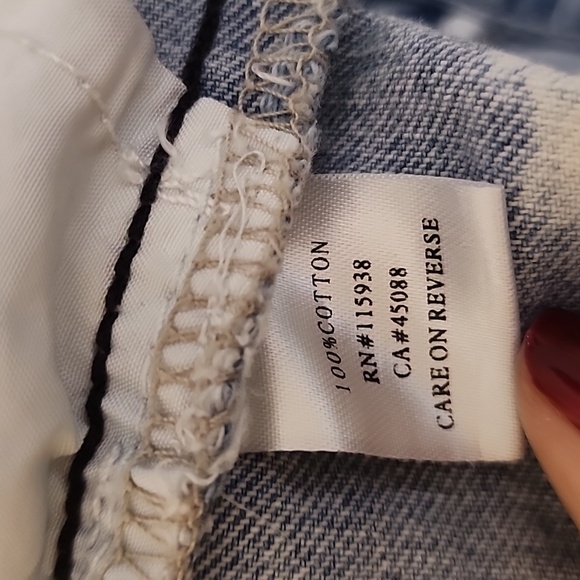 Red Berry Acid Wash High Waist  Cloud Denim Jeans - Picture 12 of 13